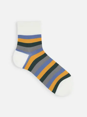 SALE!【Tabio MEN】マルチボーダーショート丈ソックス