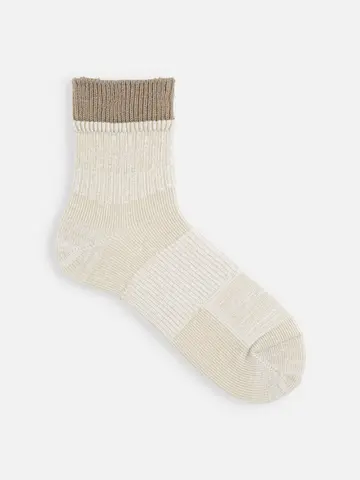 【Tabio MEN】ヴィンテージライクリブショート丈ソックス