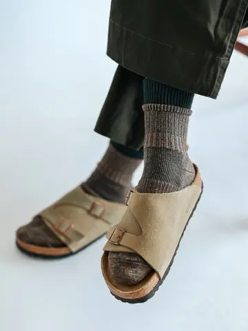【Tabio MEN】ヴィンテージライクリブショート丈ソックス