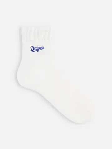 【メンズ】中日ドラゴンズ ロゴ刺繍太リブショートソックス