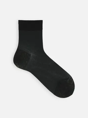 【Tabio MEN】綿麻メッシュショート丈ソックス