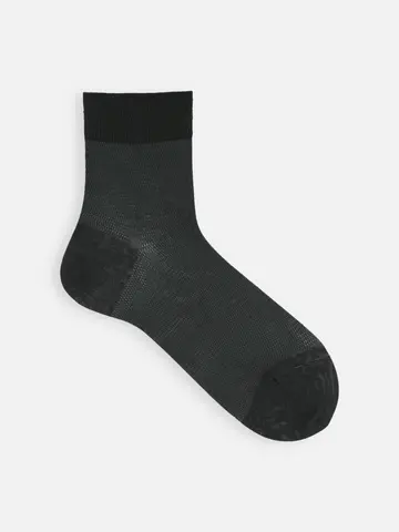 【Tabio MEN】綿麻メッシュショート丈ソックス