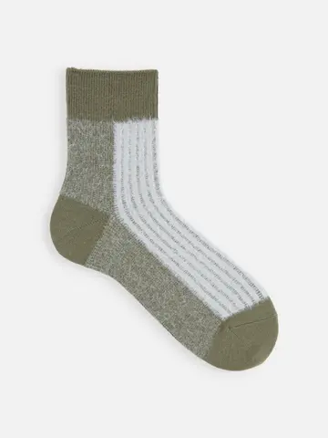 【Tabio MEN】JQミンクモールリブショート丈ソックス