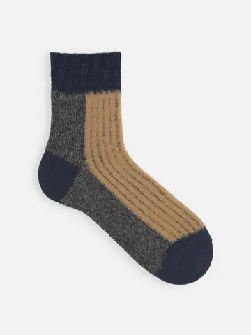 【Tabio MEN】JQミンクモールリブショート丈ソックス