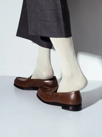 【Tabio MEN】TABIO'S COTTON リブクルー丈ソックス