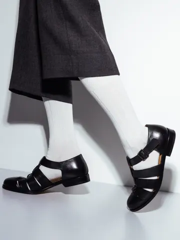 【Tabio MEN】TABIO'S COTTON リブクルー丈ソックス