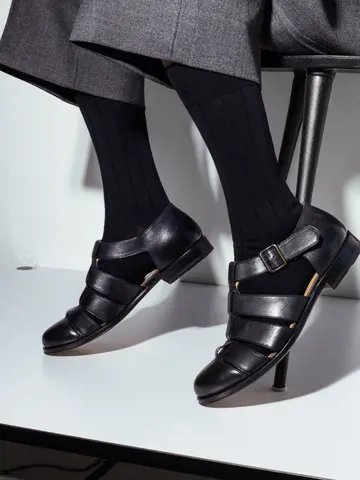 【Tabio MEN】TABIO'S COTTON リブクルー丈ソックス