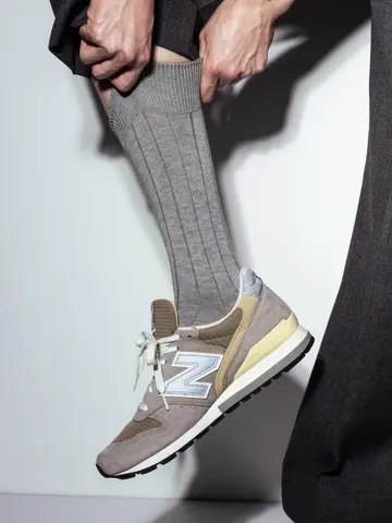 【Tabio MEN】TABIO'S COTTON リブクルー丈ソックス