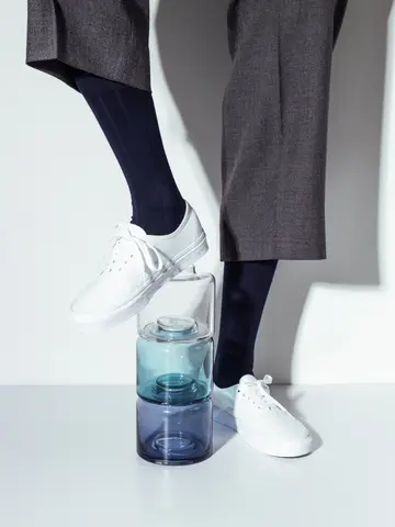 【Tabio MEN】TABIO'S COTTON リブクルー丈ソックス