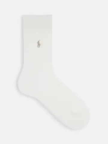 POLO ポニー刺繡ケーブル柄レギュラーソックス