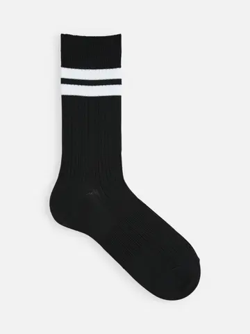 【Tabio MEN】DRYリブ2本ラインソックス