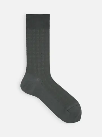 【Tabio MEN】千鳥リンクスレギュラー丈ソックス