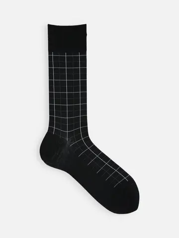 【Tabio MEN】スパイラルウィンドウペンソックス