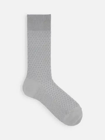 【Tabio MEN】和紙格子編みソックス