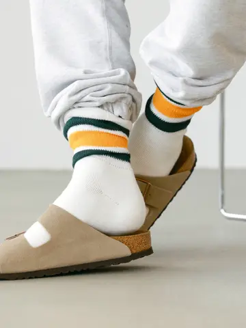 【Tabio MEN】COMFYパイルFATラインソックス