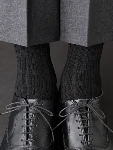 【Tabio MEN】オーセンティック4×2リブソックス