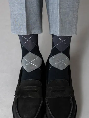 【Tabio MEN】Tabio chic アーガイルレギュラーソックス