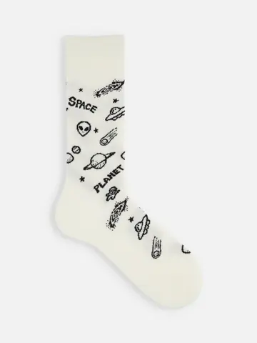 【Tabio MEN】インザスペースレギュラー丈ソックス