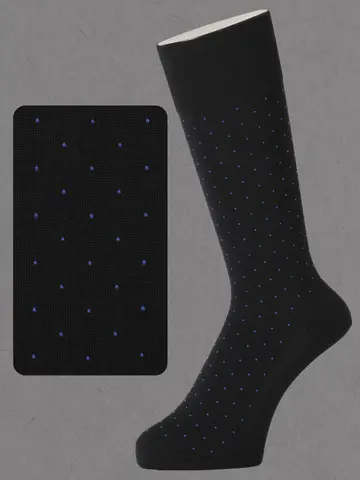 【Tabio MEN】連続シルケット ドットレギュラー丈ソックス