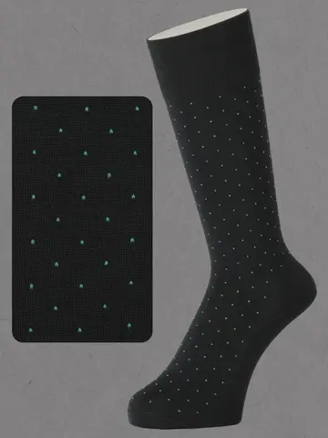 【Tabio MEN】連続シルケット ドットレギュラー丈ソックス