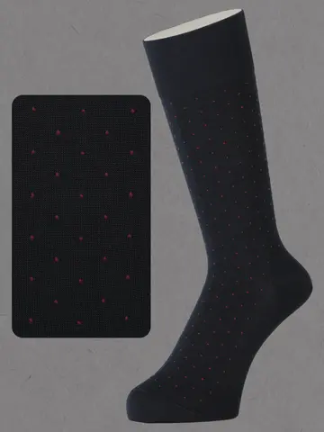 【Tabio MEN】連続シルケット ドットレギュラー丈ソックス