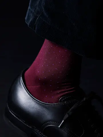 【Tabio MEN】綿ピンドット柄ソックス(25.0〜27.0cm)