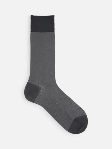 【Tabio MEN】スーピマJQバーズアイレギュラーソックス