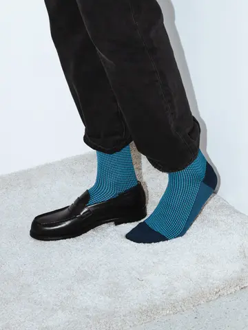 【Tabio MEN】JQ千鳥柄レギュラーソックス