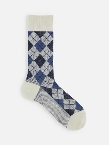 【Tabio MEN】ハウスチェックレギュラー丈ソックス