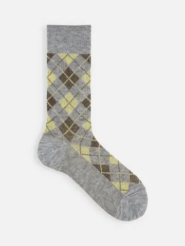 【Tabio MEN】ハウスチェックレギュラー丈ソックス