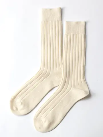 【Tabio MEN】WOOL太リブレギュラーソックス(27.0～29.0cm)