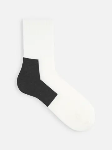 【Tabio MEN】ヒールパネルクルーソックス