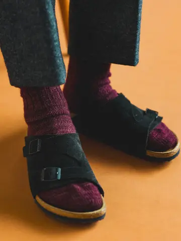 【Tabio MEN】チャンキーリブソックス