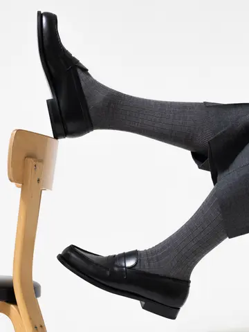 【Tabio MEN】Super120’sウールドレスリブレギュラー丈ソックス