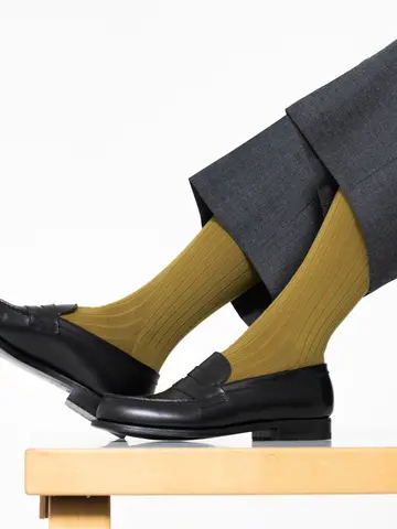 【Tabio MEN】Super120’sウールドレスリブレギュラー丈ソックス