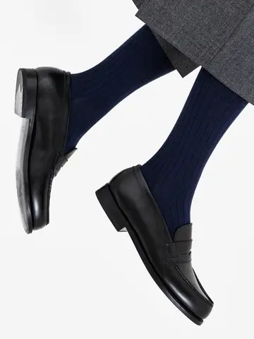 【Tabio MEN】Super120’sウールドレスリブレギュラー丈ソックス