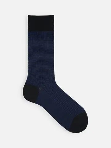 【Tabio MEN】ウールハウンドトゥースレギュラー丈ソックス