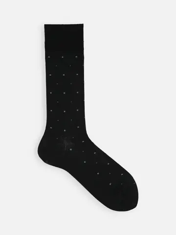 【Tabio MEN】スクエアドットレギュラー丈ソックス