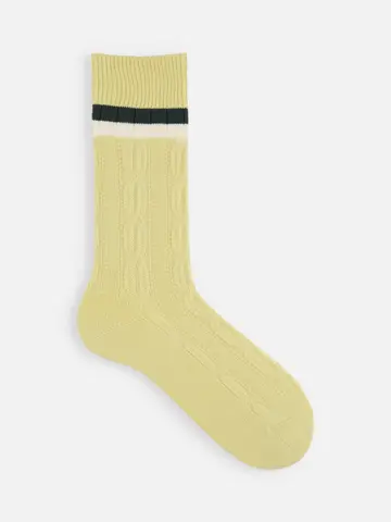 【Tabio MEN】クリケットラインレギュラー丈ソックス