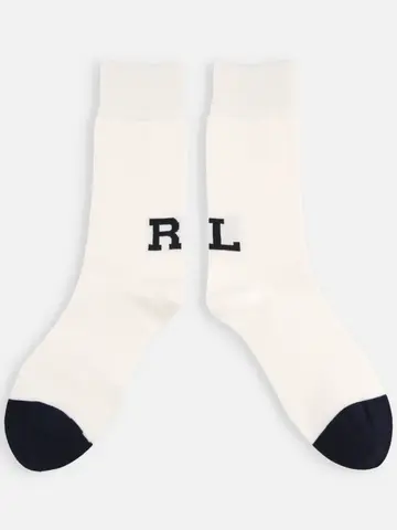【MEN】RLロゴクルー丈ソックス