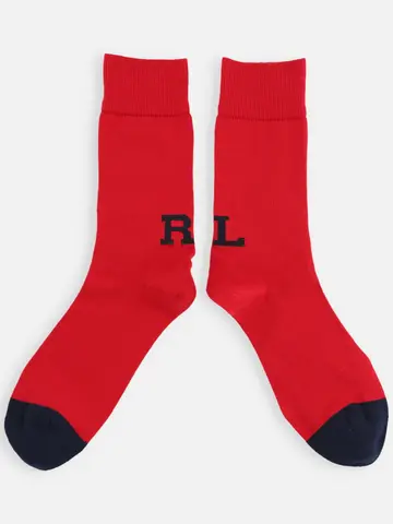SALE!【MEN】RLロゴクルー丈ソックス