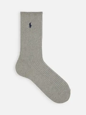 【MEN】RLクラシックリブクルー丈ソックス