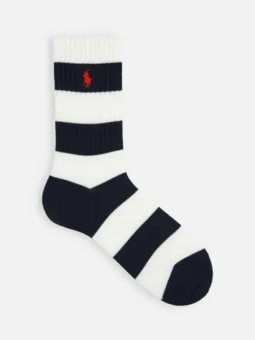 SALE!【MEN】RLラグビーボーダークルー丈ソックス