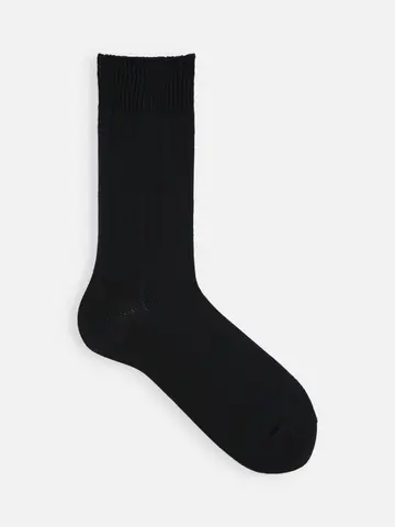 SALE!【Tabio MEN】オーガニックフィールド太リブ鹿の子ルーズクルー丈ソックス