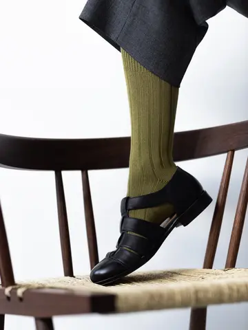 【Tabio MEN】太リブレギュラー丈ソックス