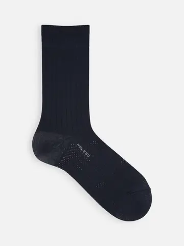 【Tabio MEN】軽い・涼しい・吸水・速乾 サポートクルー丈ソックス