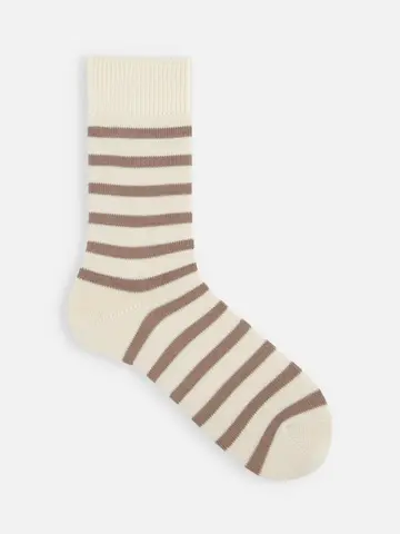 【Tabio MEN】SJボーダークルー丈ソックス