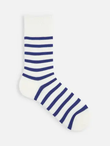 【Tabio MEN】SJボーダークルー丈ソックス