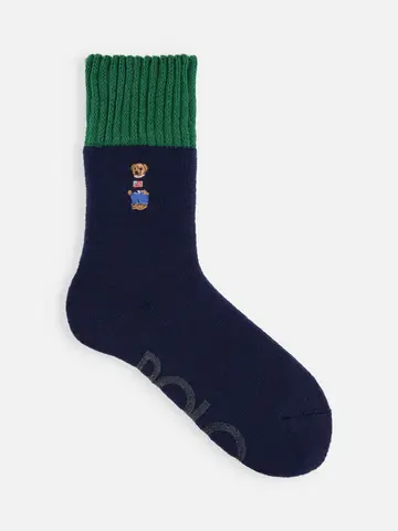 【MEN】POLOベア刺繍アメリブルームソックス