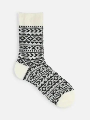 【Tabio MEN】JQフェアアイルレギュラー丈ソックス